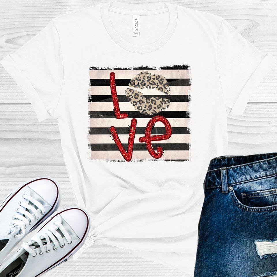 Love Leopard Lips Graphic Tee