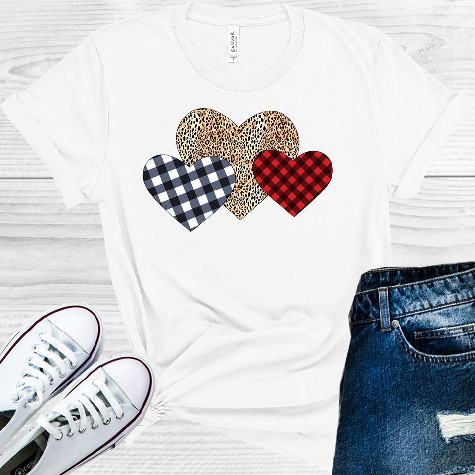 Buffalo and Leopard Hearts Graphic Tee