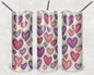Puff Hearts 20 oz Skinny Tumbler