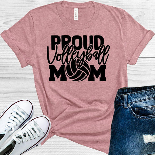 Proud Volleyball Mom Graphic Tee