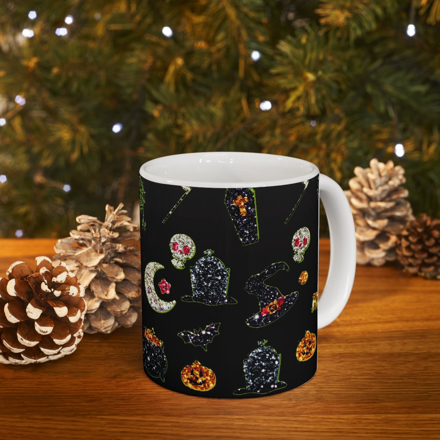 Glitter Halloween Mug 11oz