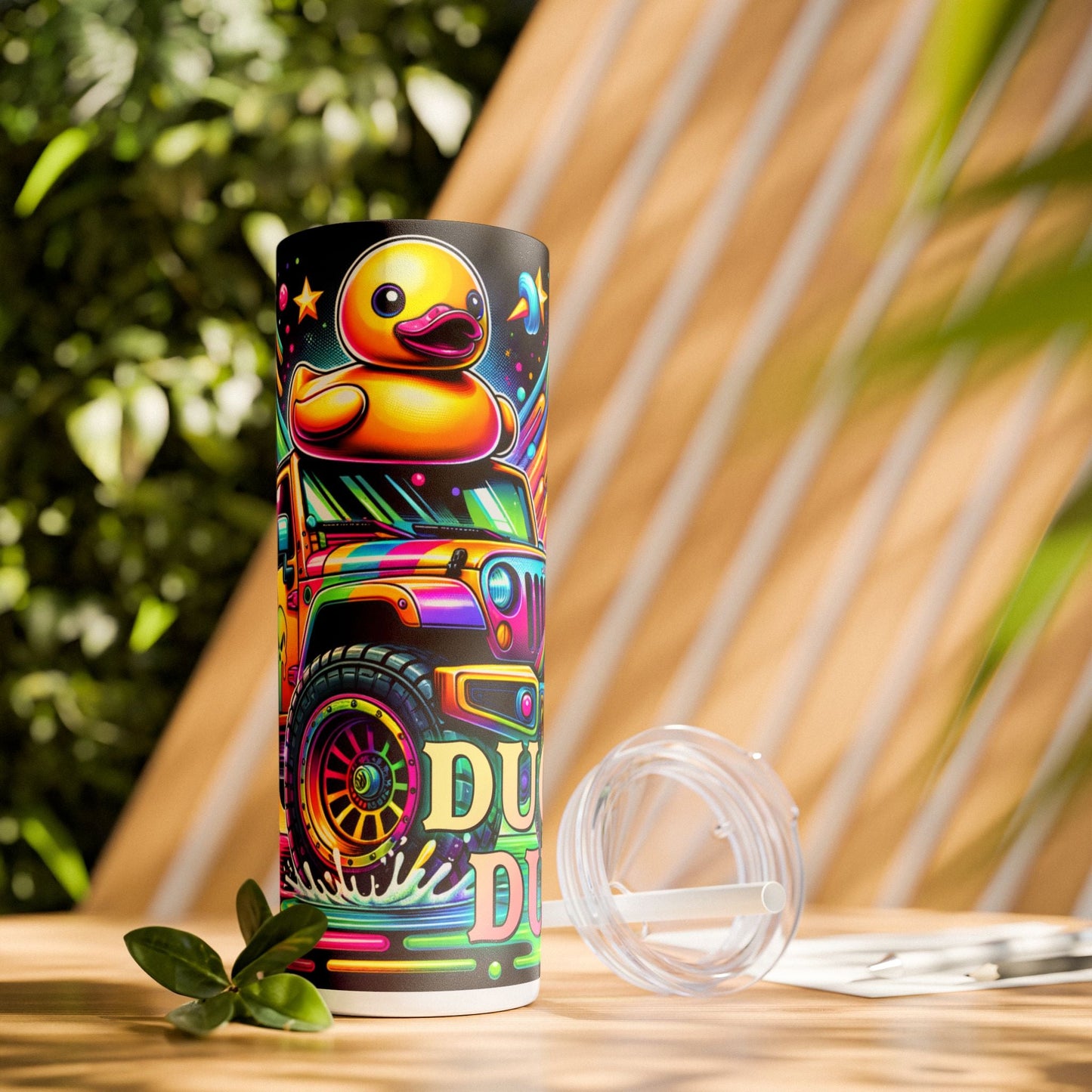 Duck Duck Skinny Tumbler with Straw, 20oz