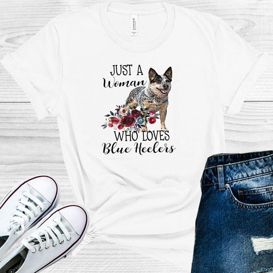 Just a Woman Who Loves Blue Heelers Graphic Tee