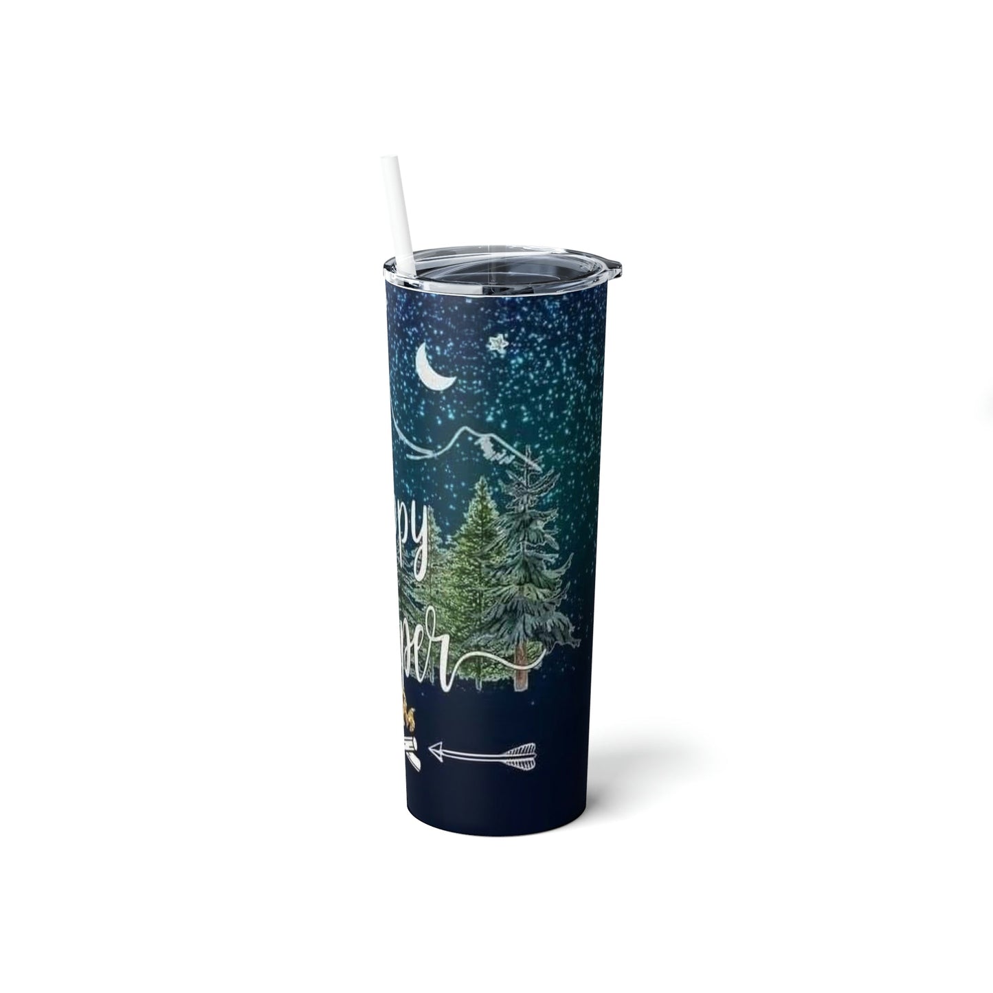 Happy Camper - Skinny Tumbler