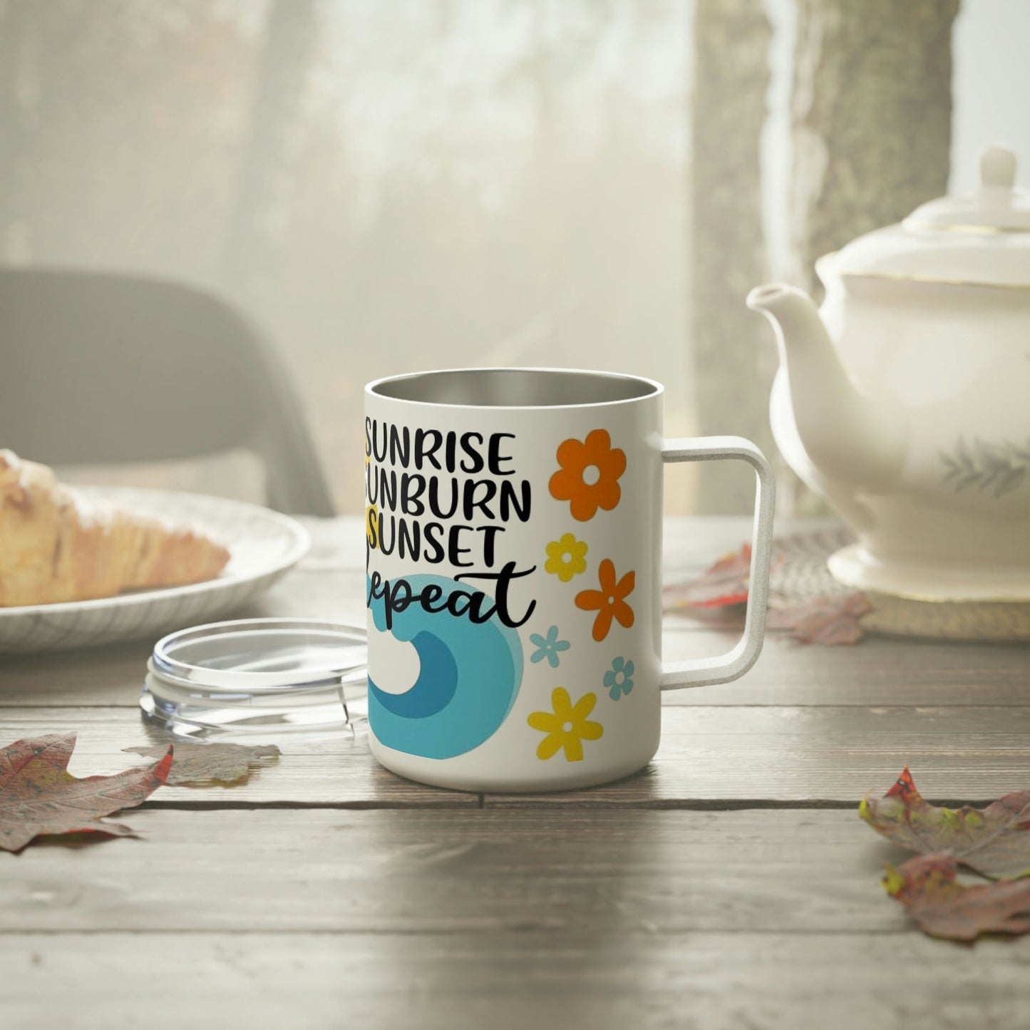 Sunrise Sunburn Sunset Repeat- Insulated Coffee Mug, 10oz