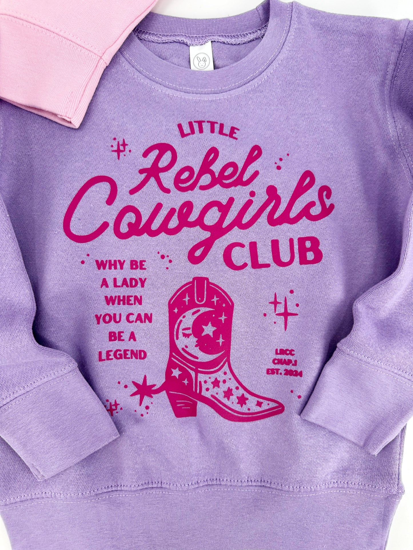 Cowgirl Sweatshirt, Little Rebel Cowgirls Club