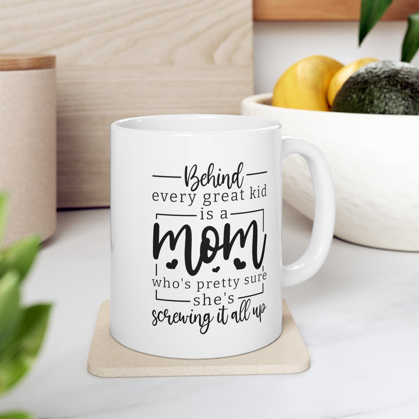 Behind Every Great Kid Ceramic Mug, (11oz, 15oz)