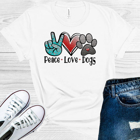 Peace Love Dogs Graphic Tee