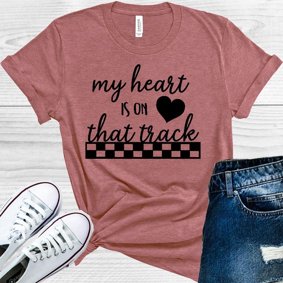 My Heart is on That Track Graphic Tee