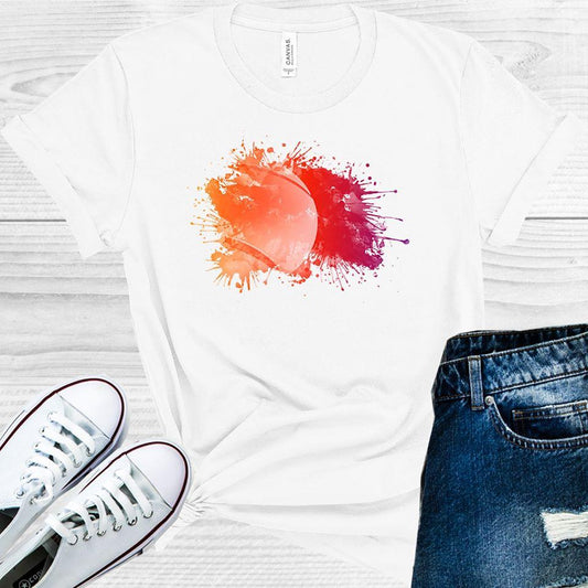 Watercolor Basketball Graphic Tee