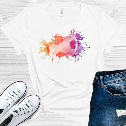 Watercolor Soccer Graphic Tee