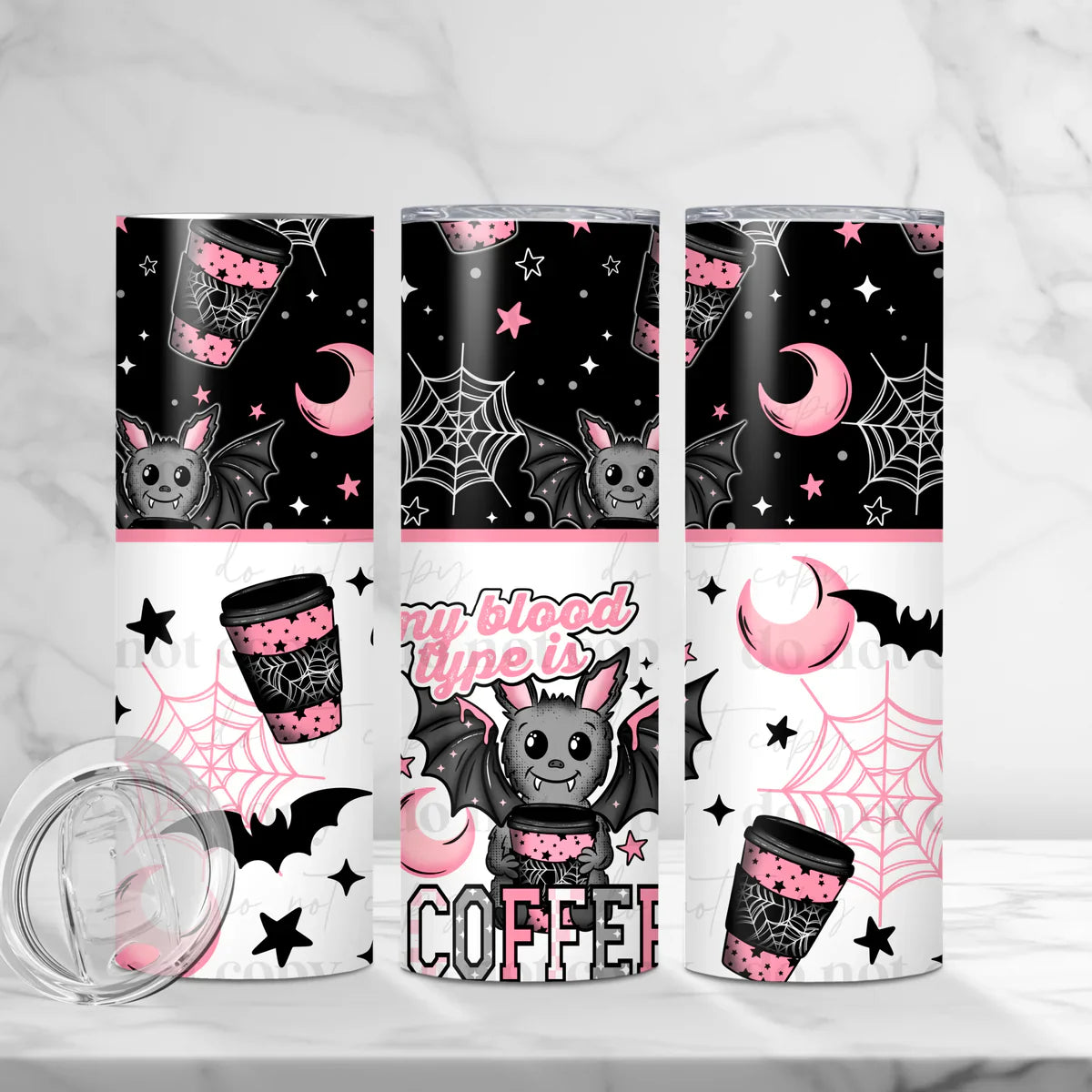 My Blood Type is Coffee 20 oz Skinny Tumbler