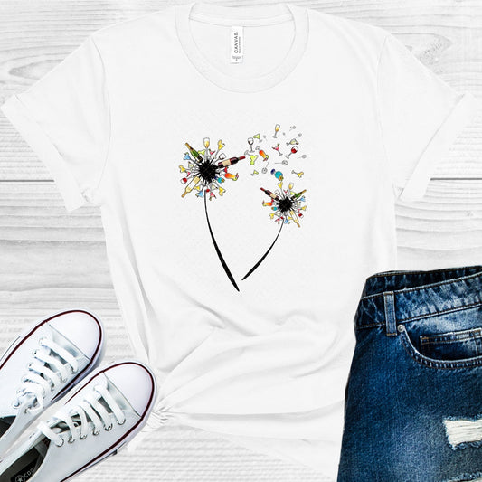 Wine Dandelion Graphic Tee