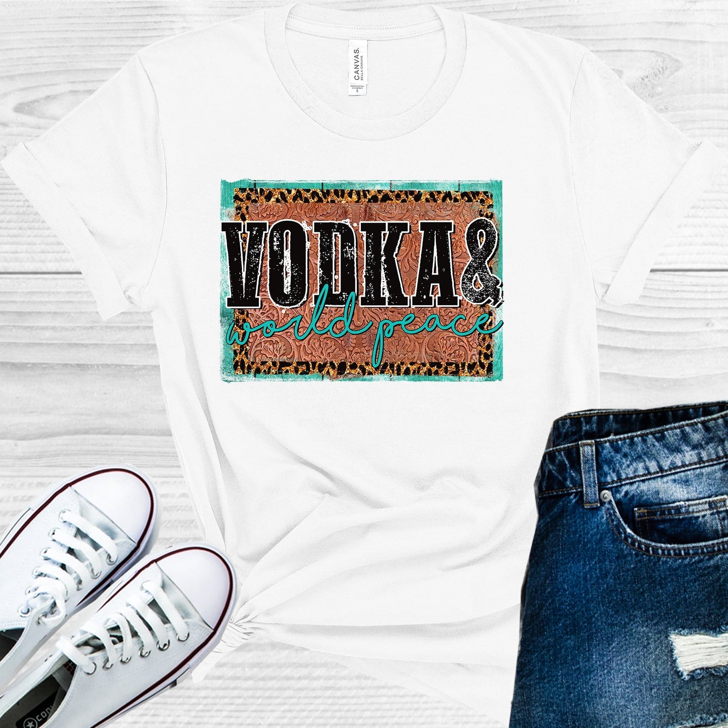 Vodka & World Peace Graphic Tee