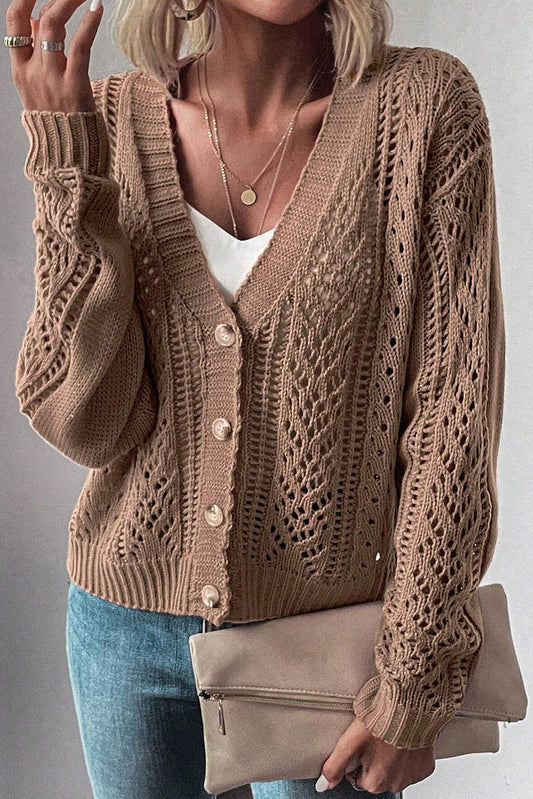 PREORDER: The Ella Sweater Knit Button Cardi 7.29.24
