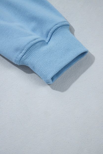 Parchment Polka Dot Hooded Zip-Up Sweatshirt
