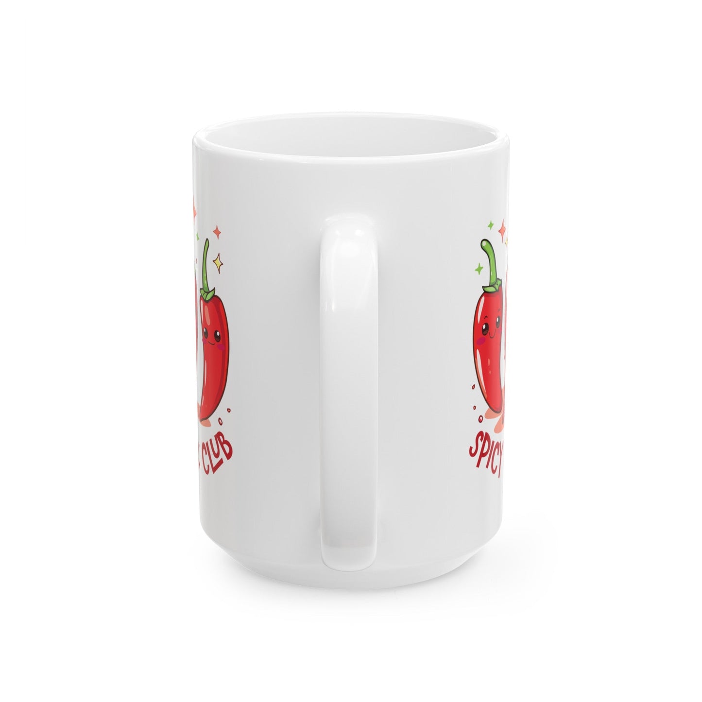 Spicy Book Club Peppers Ceramic Mug, (11oz, 15oz)