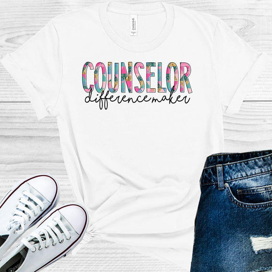 Counselor Difference Maker Graphic Tee