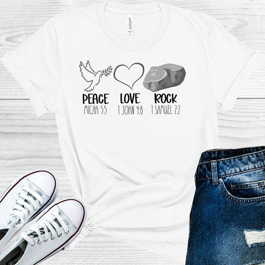 Peace Love Rock Graphic Tee