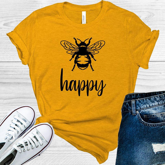 Bee Happy Graphic Tee