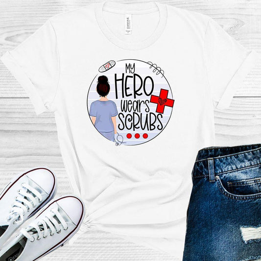 My Hero Wears Scrubs Graphic Tee