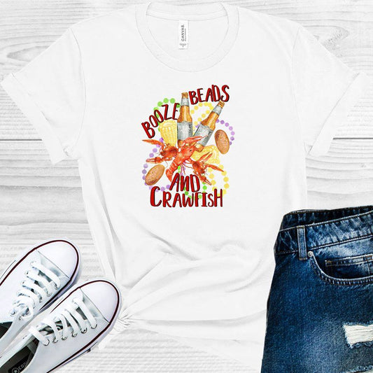 Booze Beads and Crawfish Graphic Tee