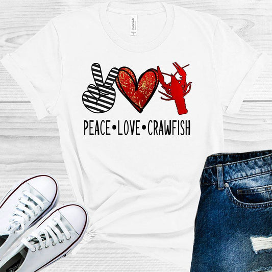 Peace Love Crawfish Graphic Tee