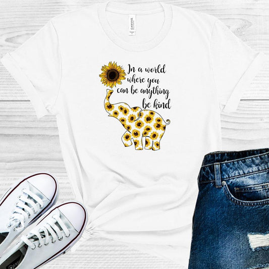 In a World Where You Can Be Anything Be Kind Graphic Tee