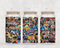90s TV Shows 16 oz Glass Can