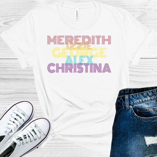 Meredith Izzie George Alex Christina Graphic Tee