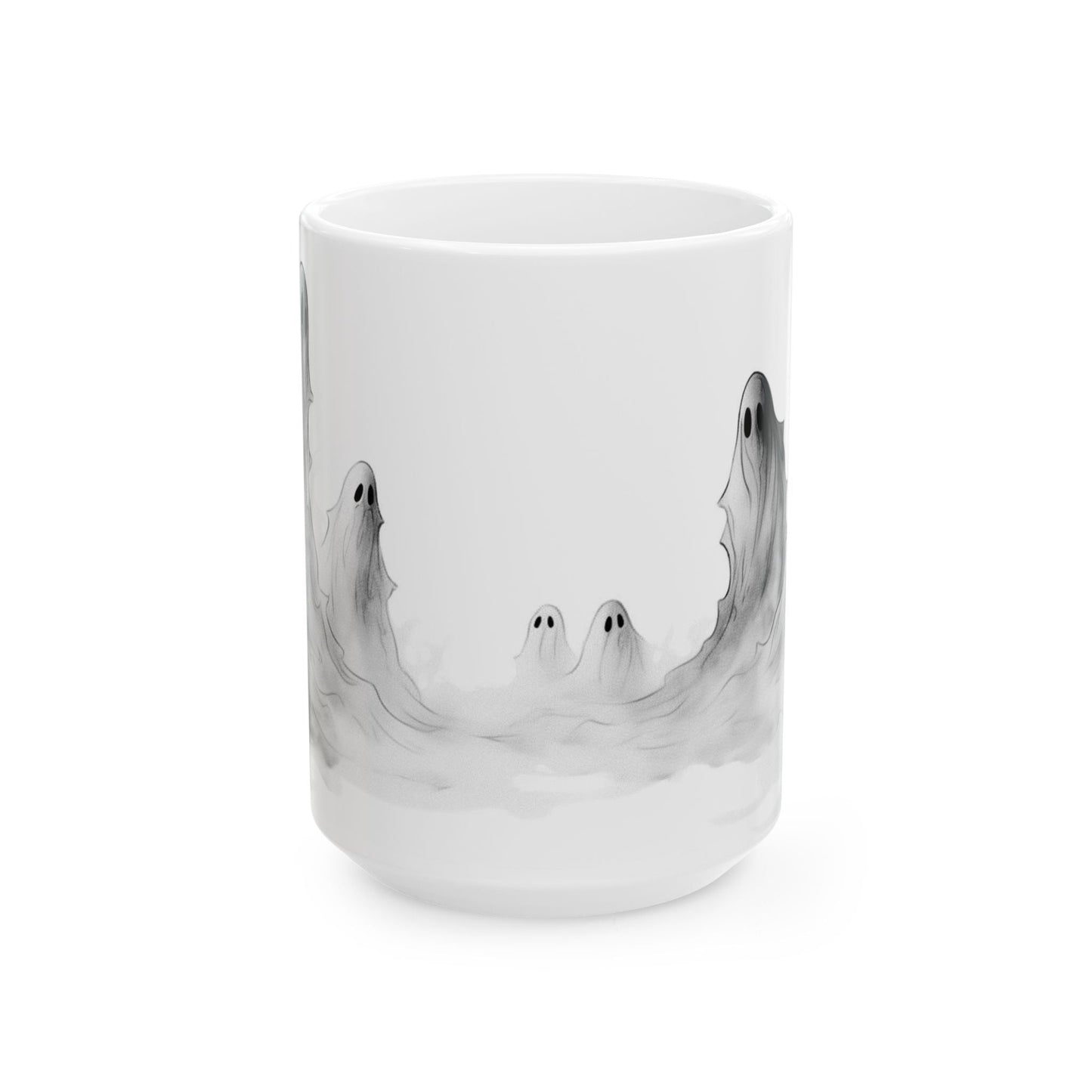 Ghostly Ceramic Mug, (11oz, 15oz)