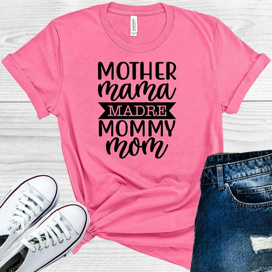 Mother Mama Madre Mommy Mom Graphic Tee