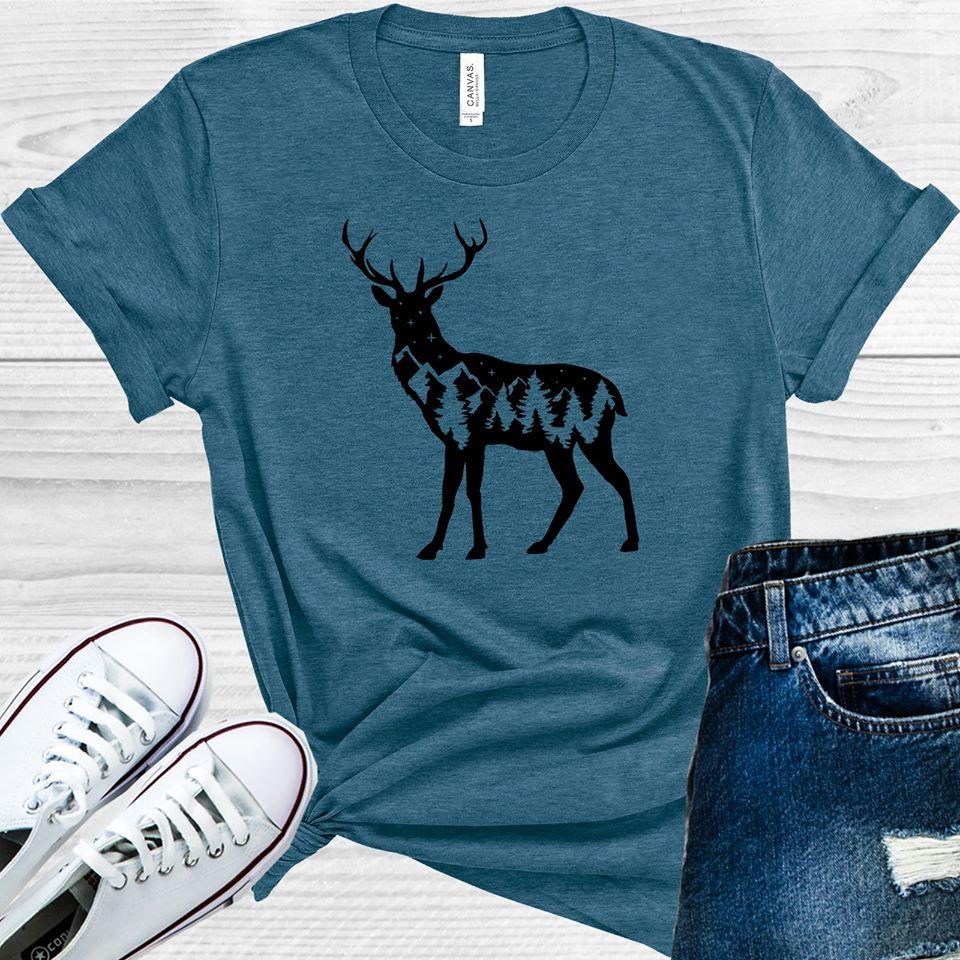 Deer Silhouette Graphic Tee