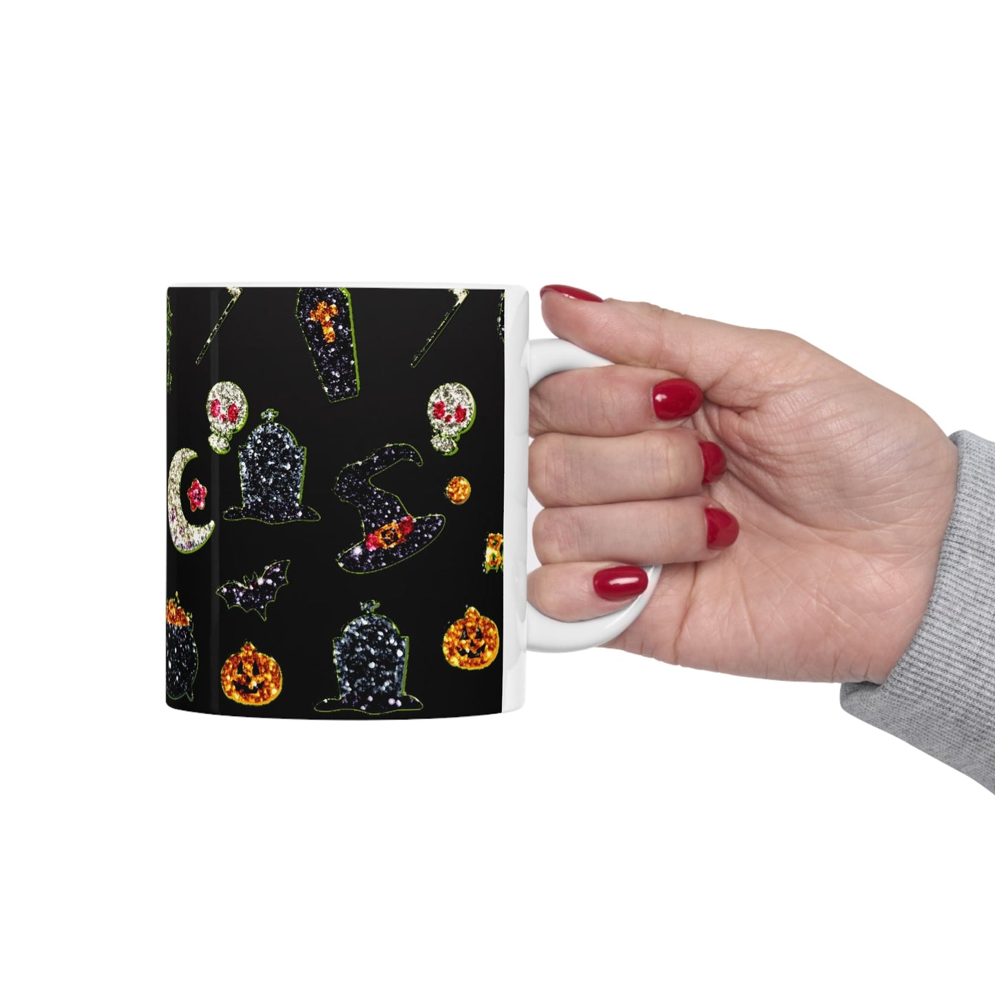 Glitter Halloween Mug 11oz