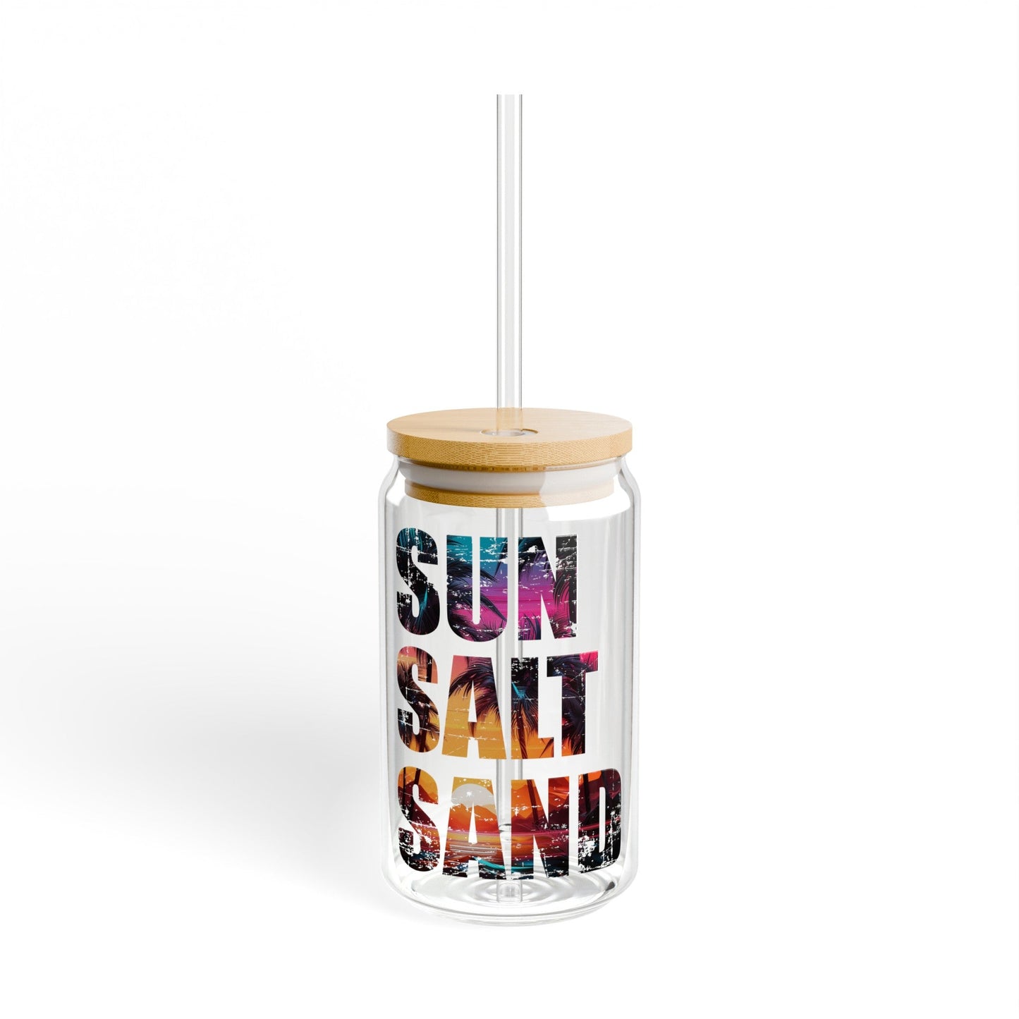 Sun Salt Sand Sipper Glass, 16oz