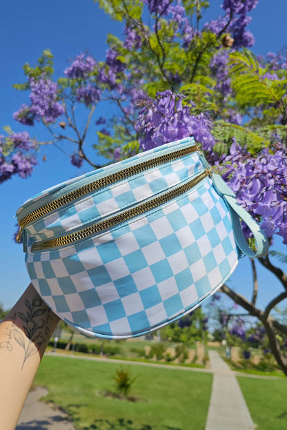 White Leopard Print Wide Strap Large Crossbody Bag