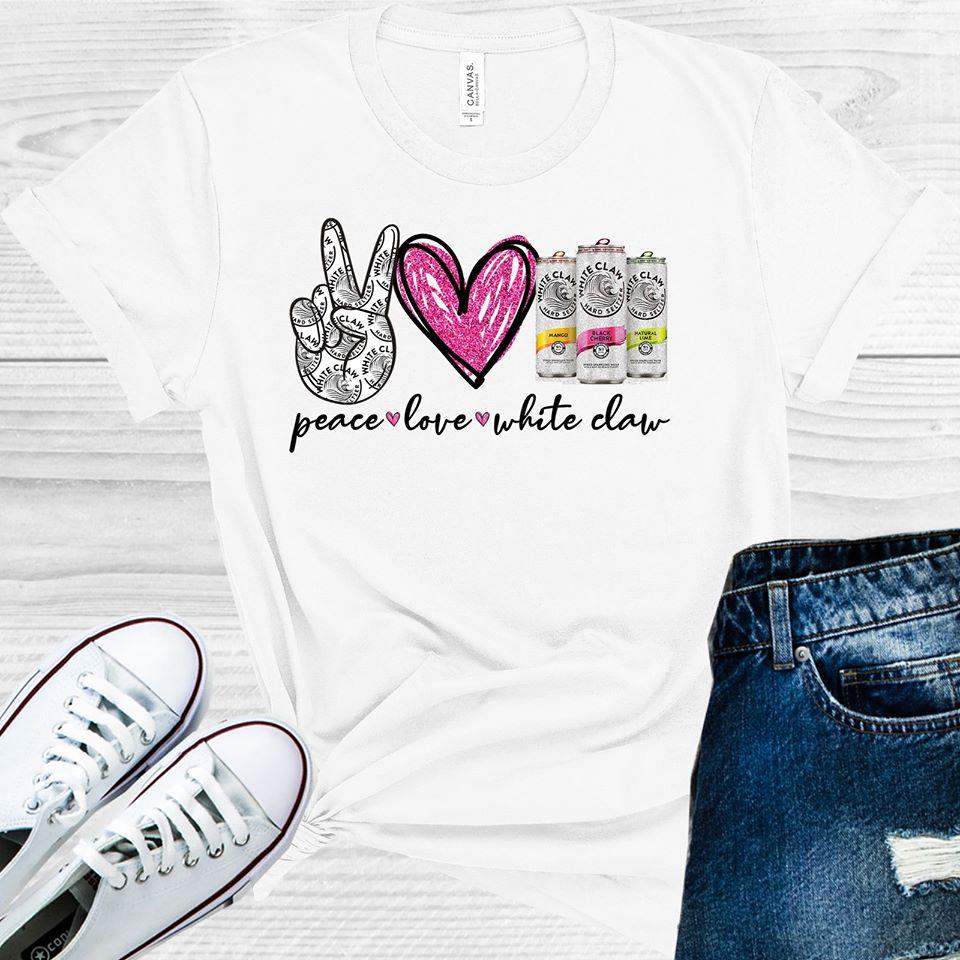 Peace Love White Claw Graphic Tee