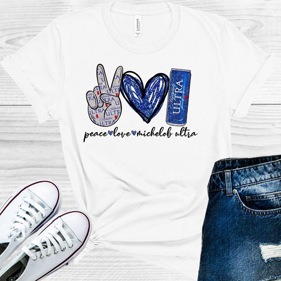 Peace Love Michelob Ultra Graphic Tee