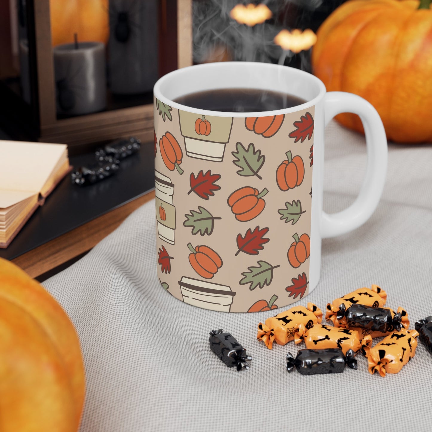 Coffee Pumpkin Ceramic Mug 11oz