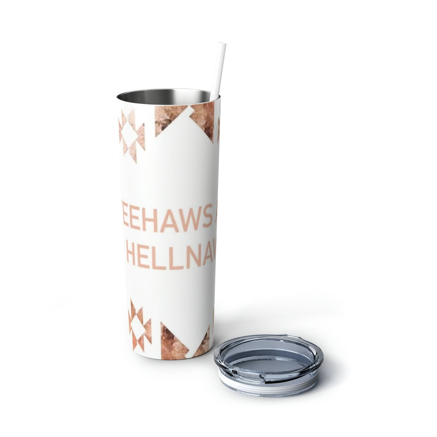 Yeehaws and Hellnaws Skinny Tumbler