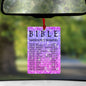 Bible Emergency Numbers Car Freshener