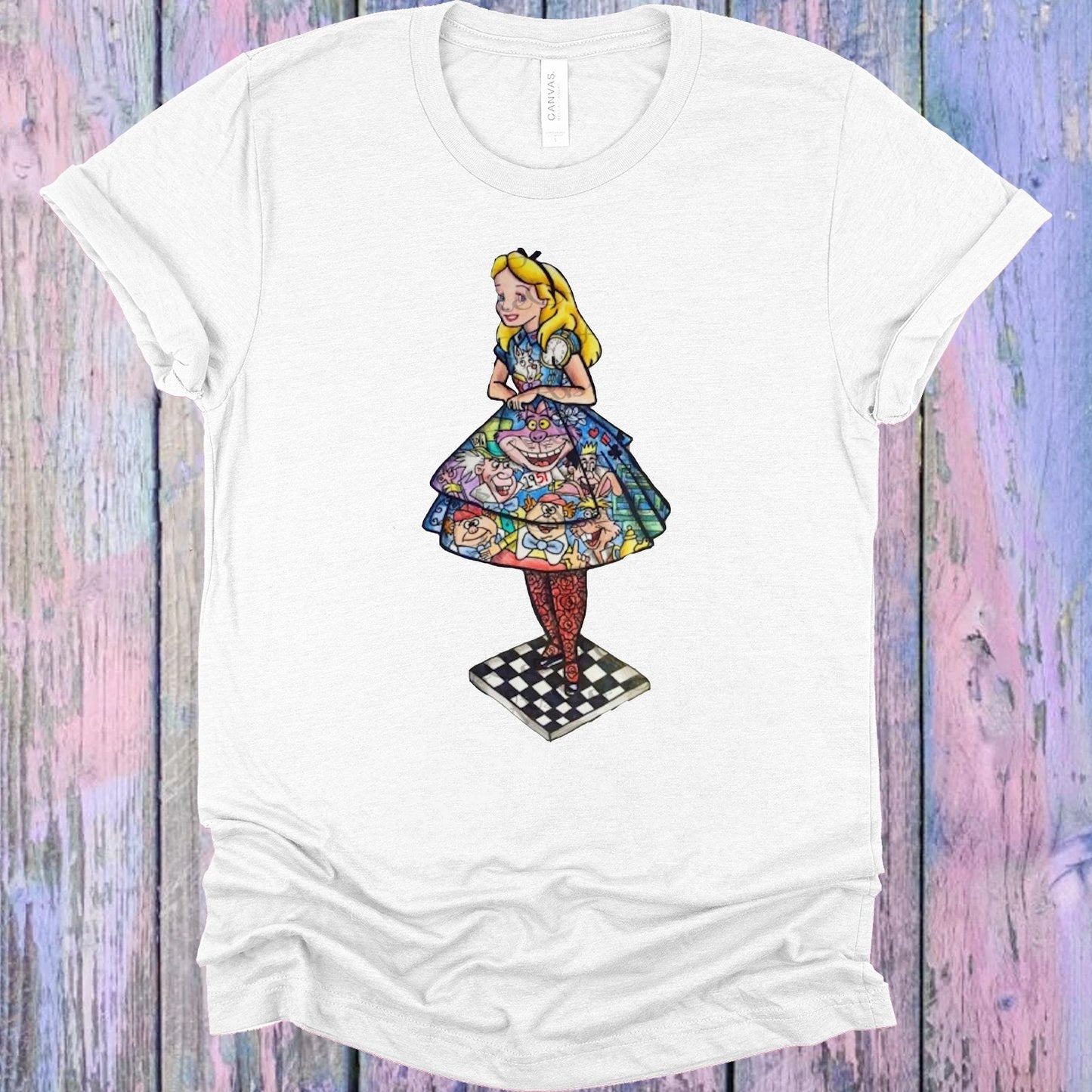 Alice in Wonderland Collage Graphic Tee