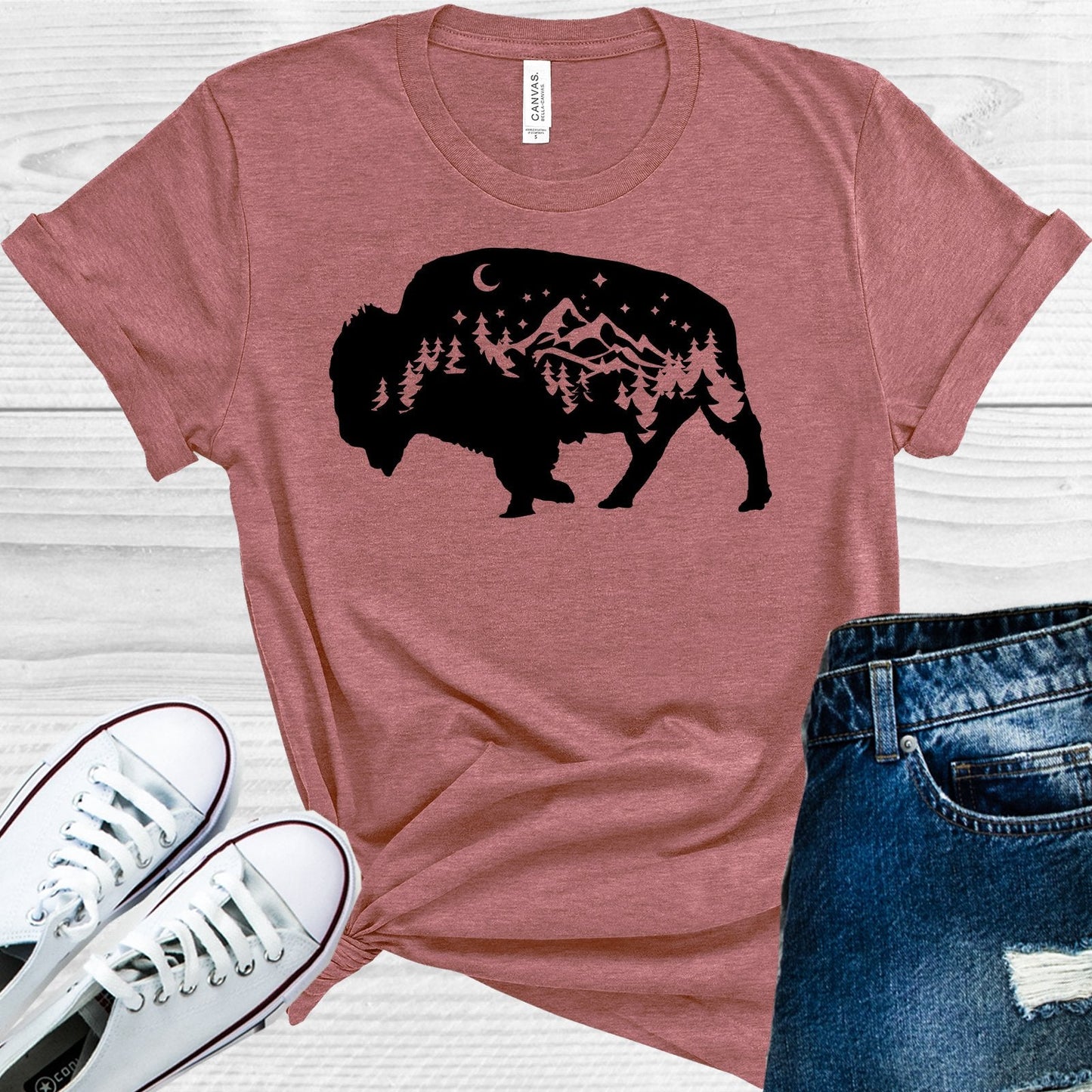 Buffalo Tree Scene Graphic Tee