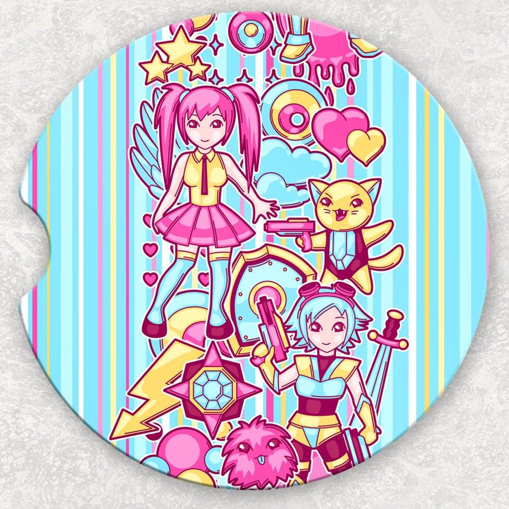 Car Coaster Set - Anime