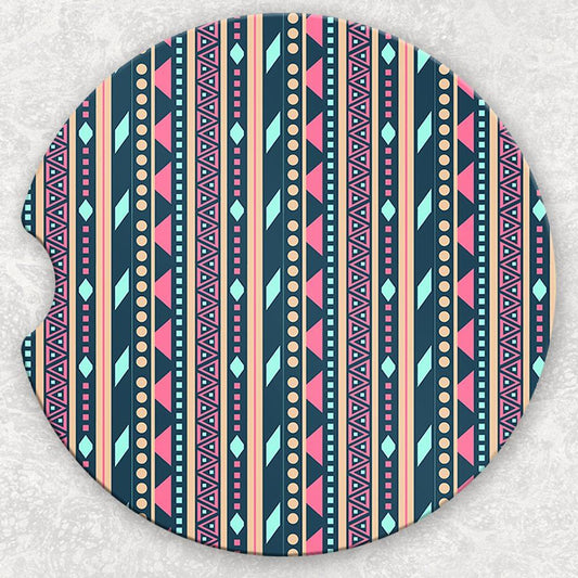 Car Coaster Set - Aztec Stripes