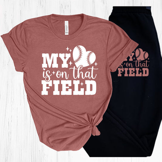 My Heart is on That Field Graphic Tee
