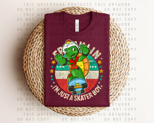 I'm Just a Skater Boy Graphic Tee
