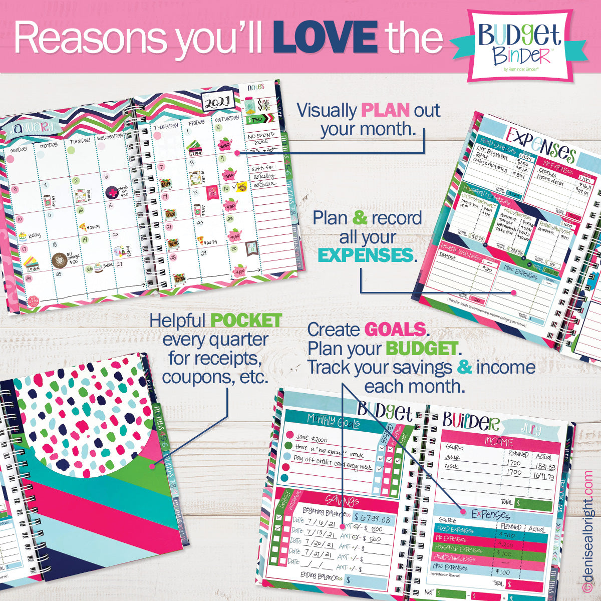 Budget Binder™ 2-Pack: Bill Tracker Financial Planner