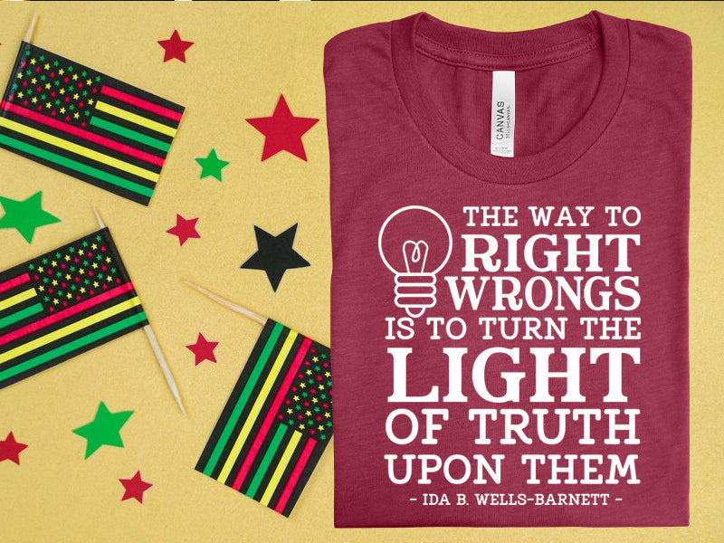 The Way to Right Wrongs is to Turn the Light of Truth Upon Them Graphic Tee