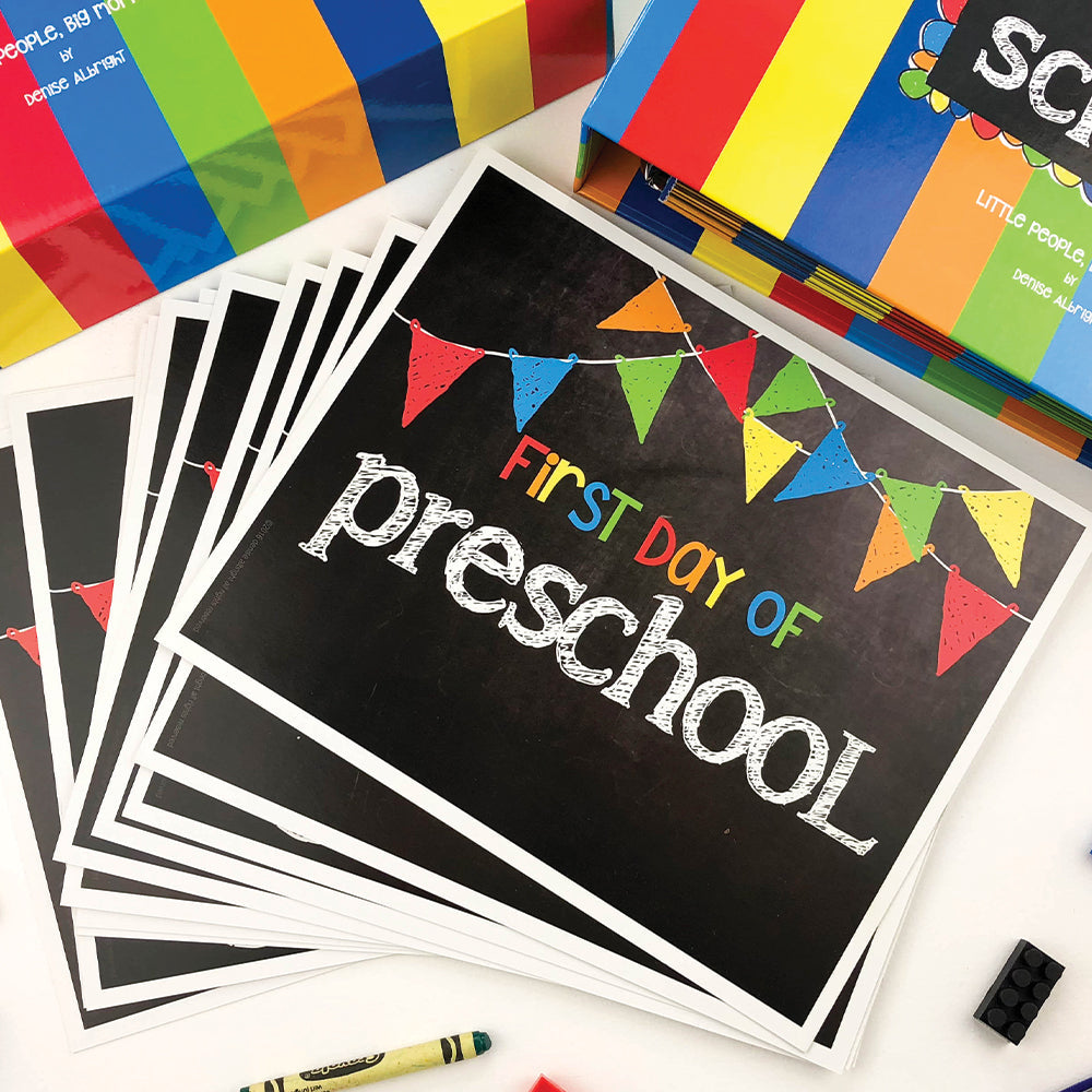 Mom Must-Have School Keepsake Kit | Class Keeper®, Photo Prop Deck & School Stickers | BONUS! App Membership + BONUS! Earn & Learn® Chore Chart Pad | (2) Styles